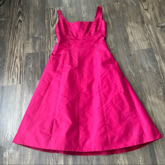J. Crew NWT Raspberry Pink Tall Dress with Light Crinoline Perfect for Wedding - Picture 3 of 15